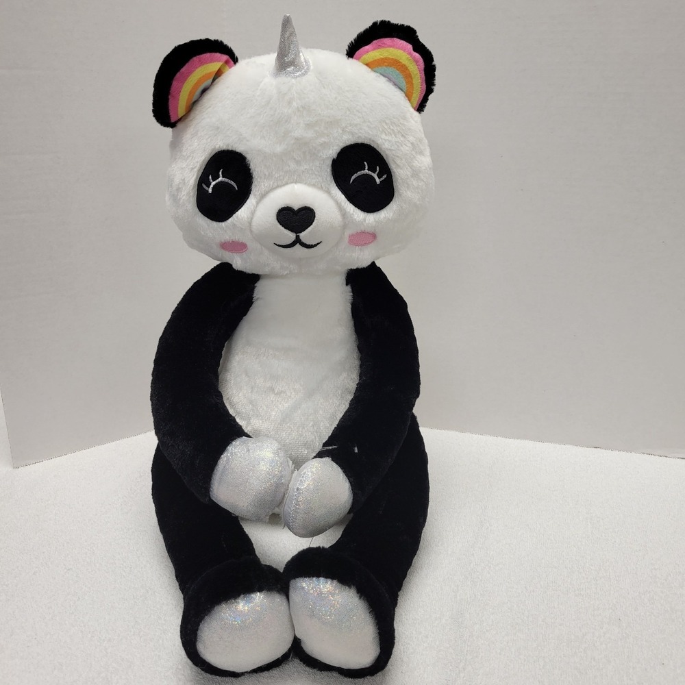 Your Zone Panda Unicorn 16" plush